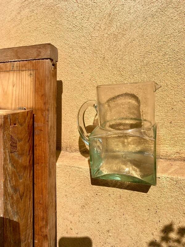 Carafe en verre vintage neuve