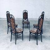 Model 207R Long John Dining Chairs from Thonet, 1979, Set of 5