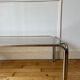 Table basse en verre fumé vintage