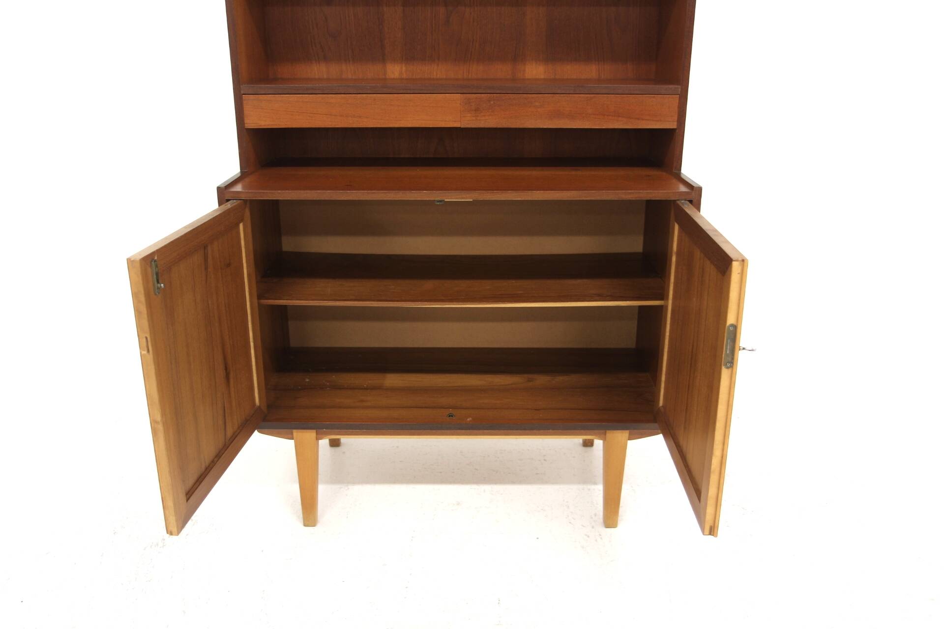 Scandinavian teak bookcase, Sweden, 1950