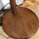 Wood floor lamp lampshade mother-of-pearl