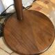 Wood floor lamp lampshade mother-of-pearl