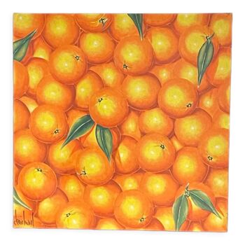 Table with oranges