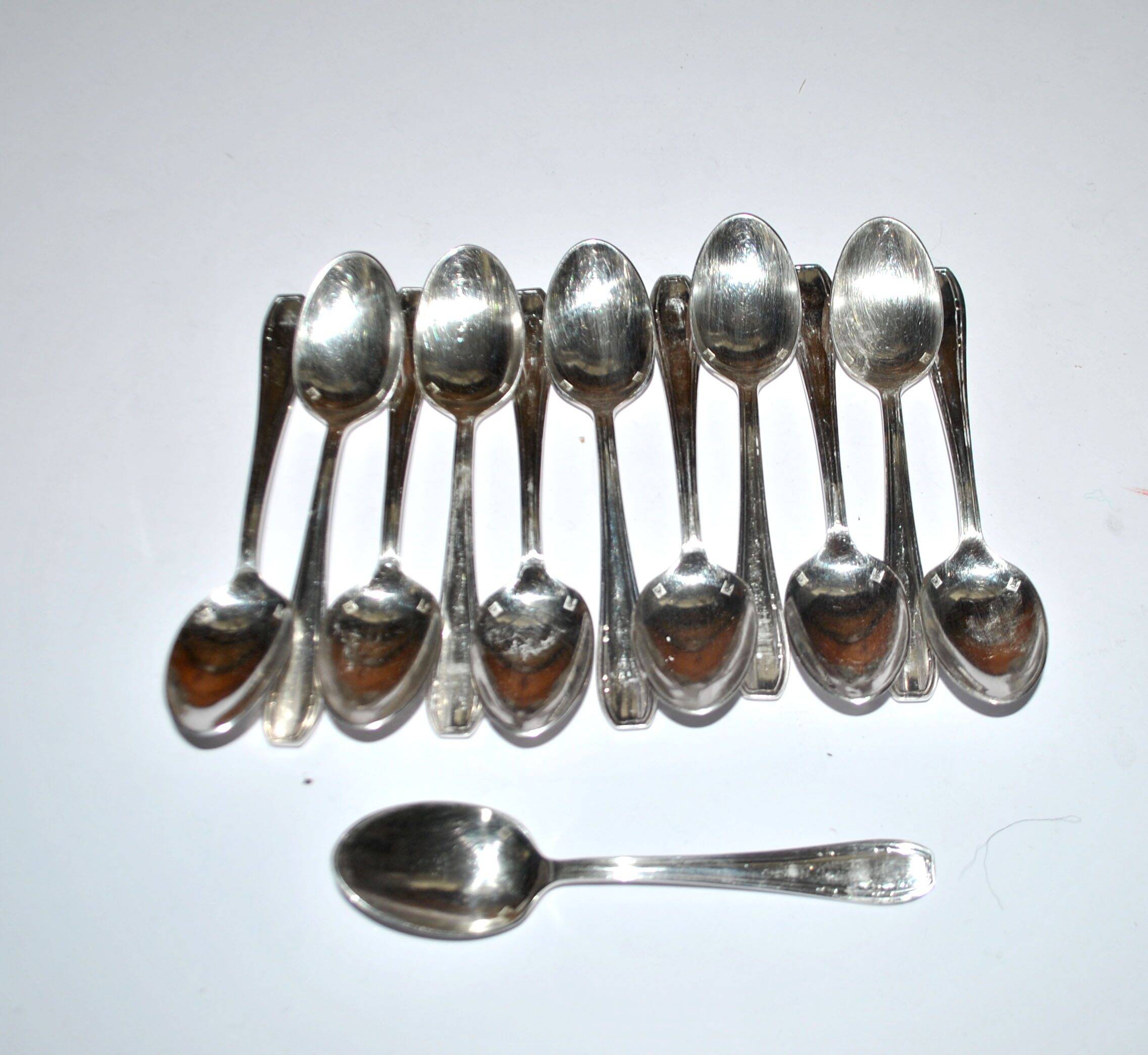 LCF set of 36 silver cutlery for starters and desserts, 1950s design Le Couvert Français