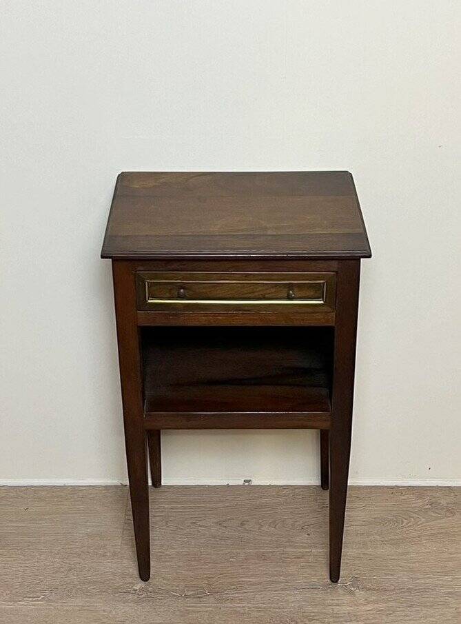 Louis xvi style bedside table in solid wood