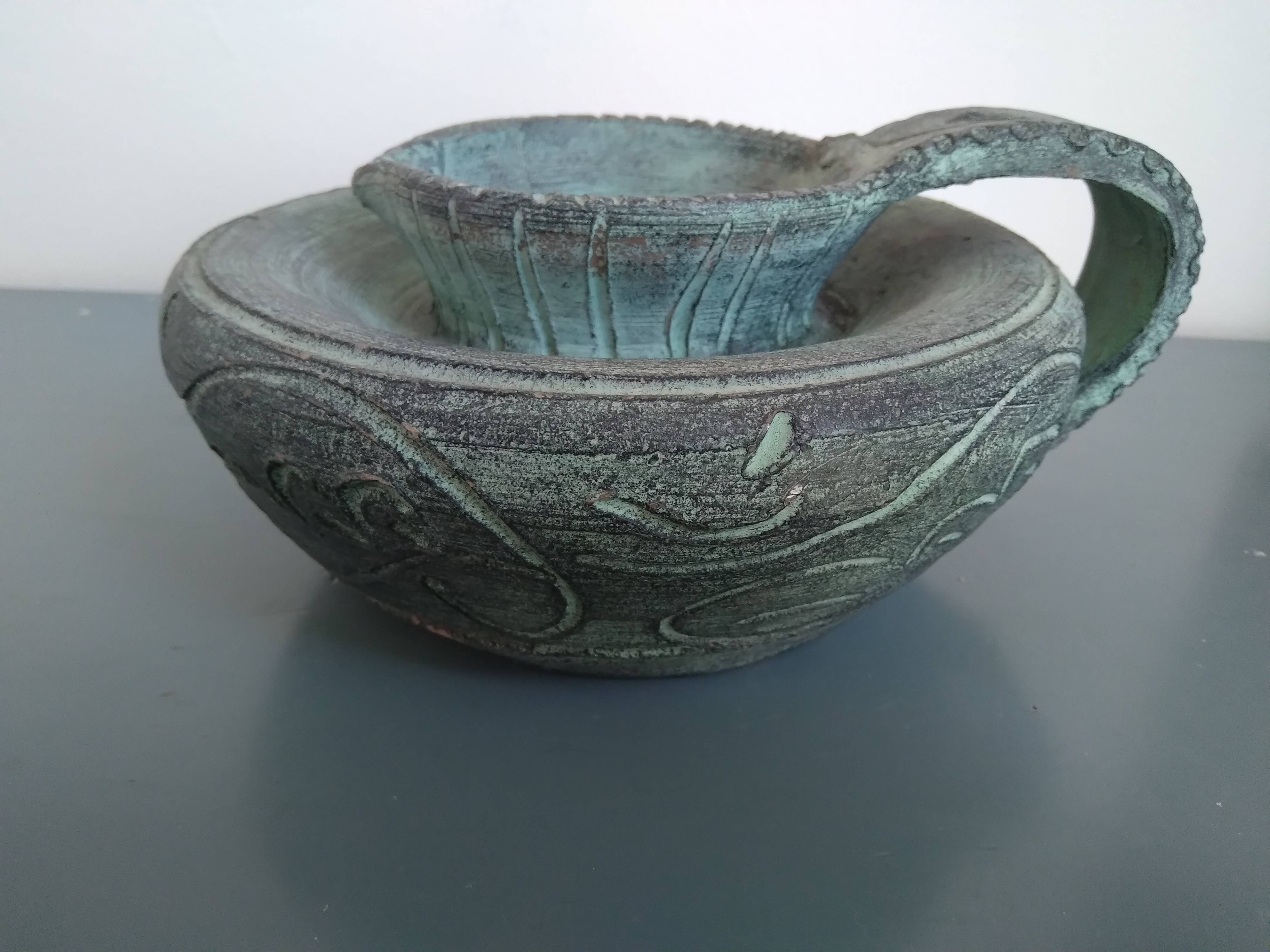 Pottery jug 1970 Almeda Ferrer Spain