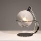 Italian design chrome and glass table lamp, 1960