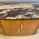 Art Deco period sideboard in precious wood veneer, Loupe d'Amboine