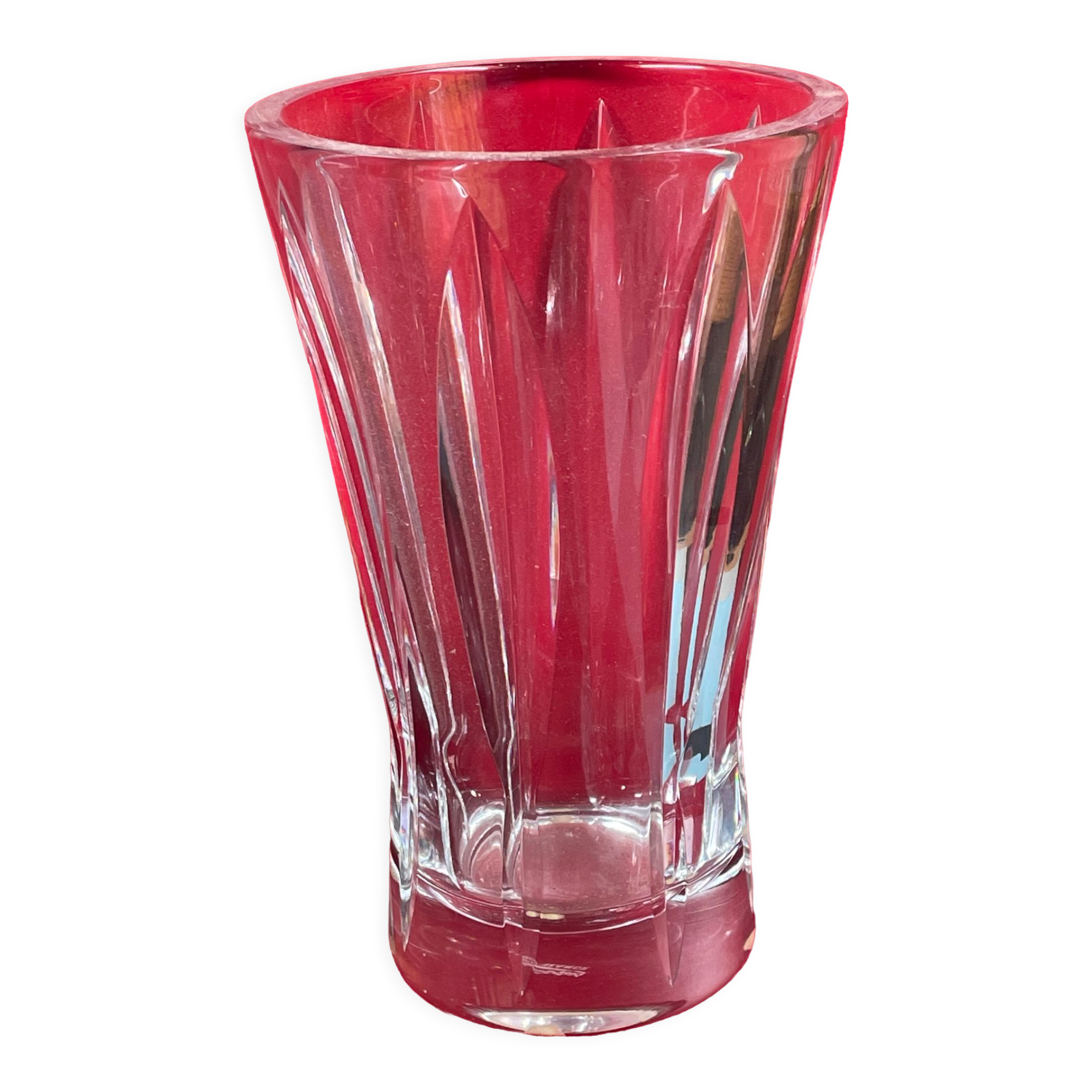 Vase in Sèvres crystal signed