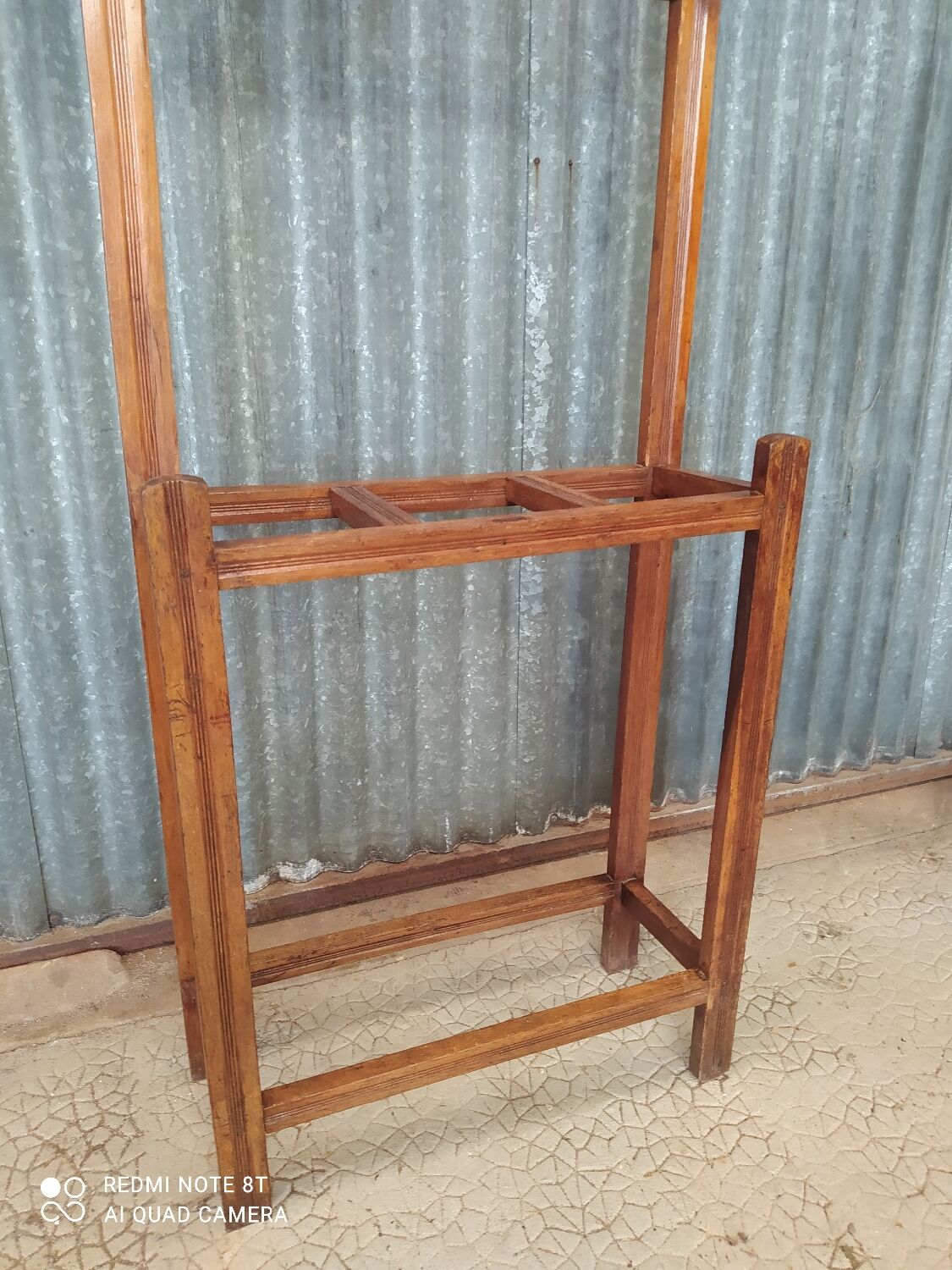 Vintage wooden coat rack