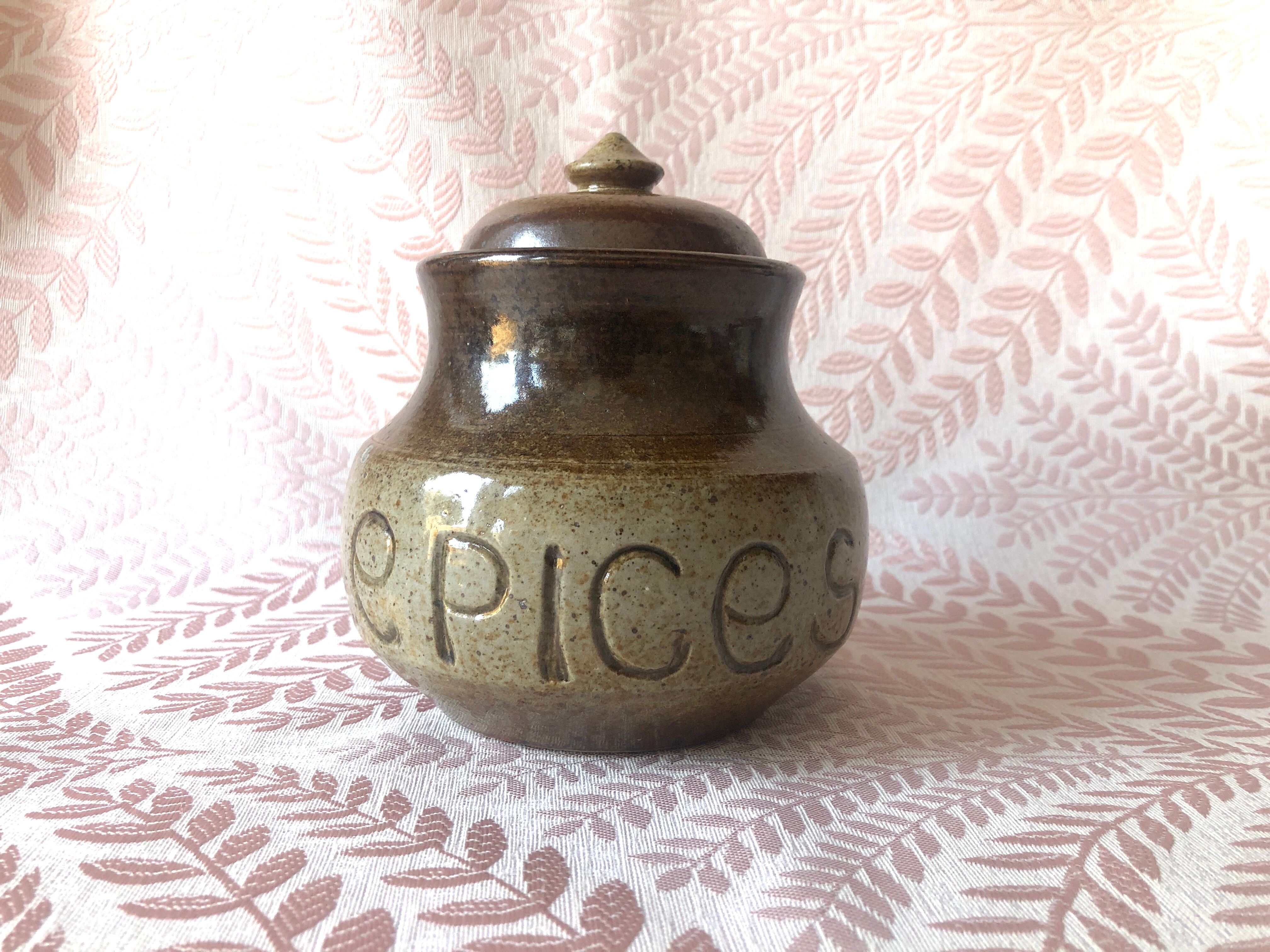 Pots à épices en grès véritable