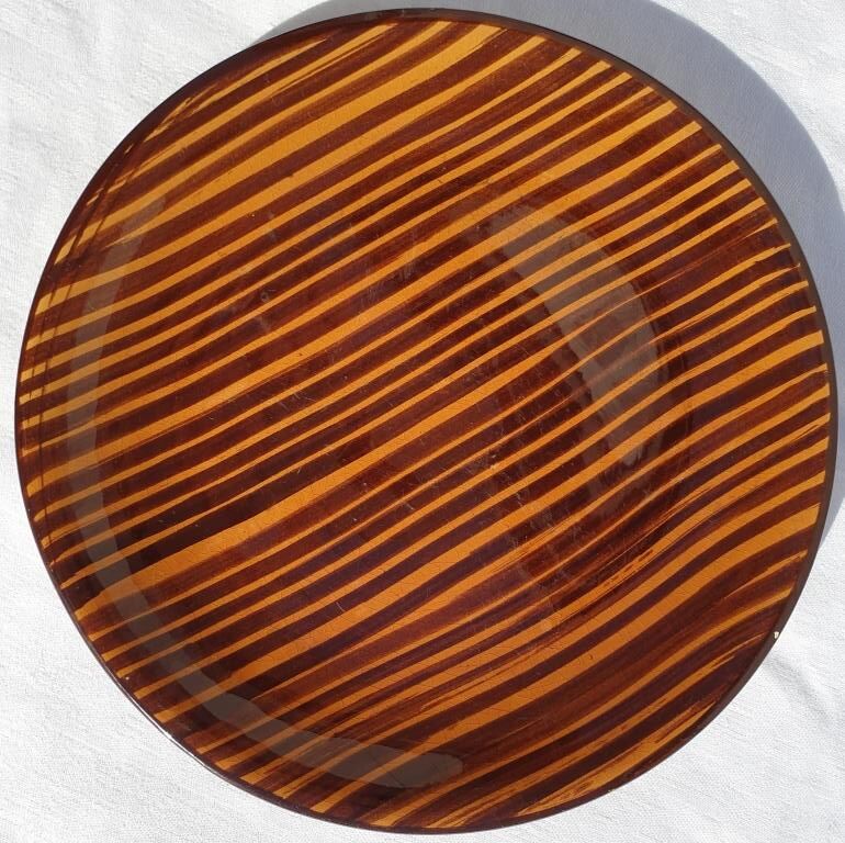 Set 10 plates African Art Deco 1930 Domino Sarreguemines