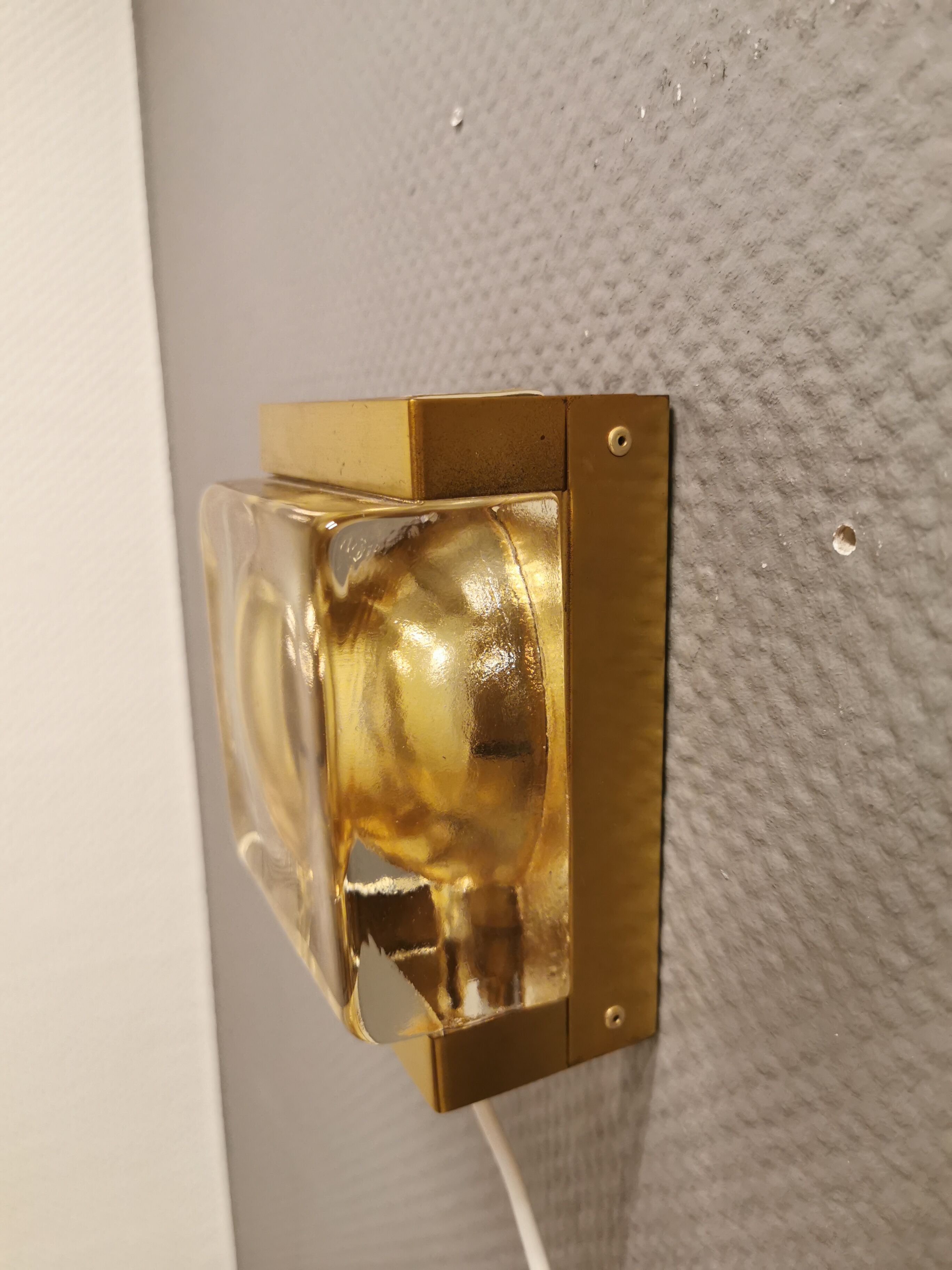 Pair of maritime wall lamps made by Danish Vitrika in the 1960s