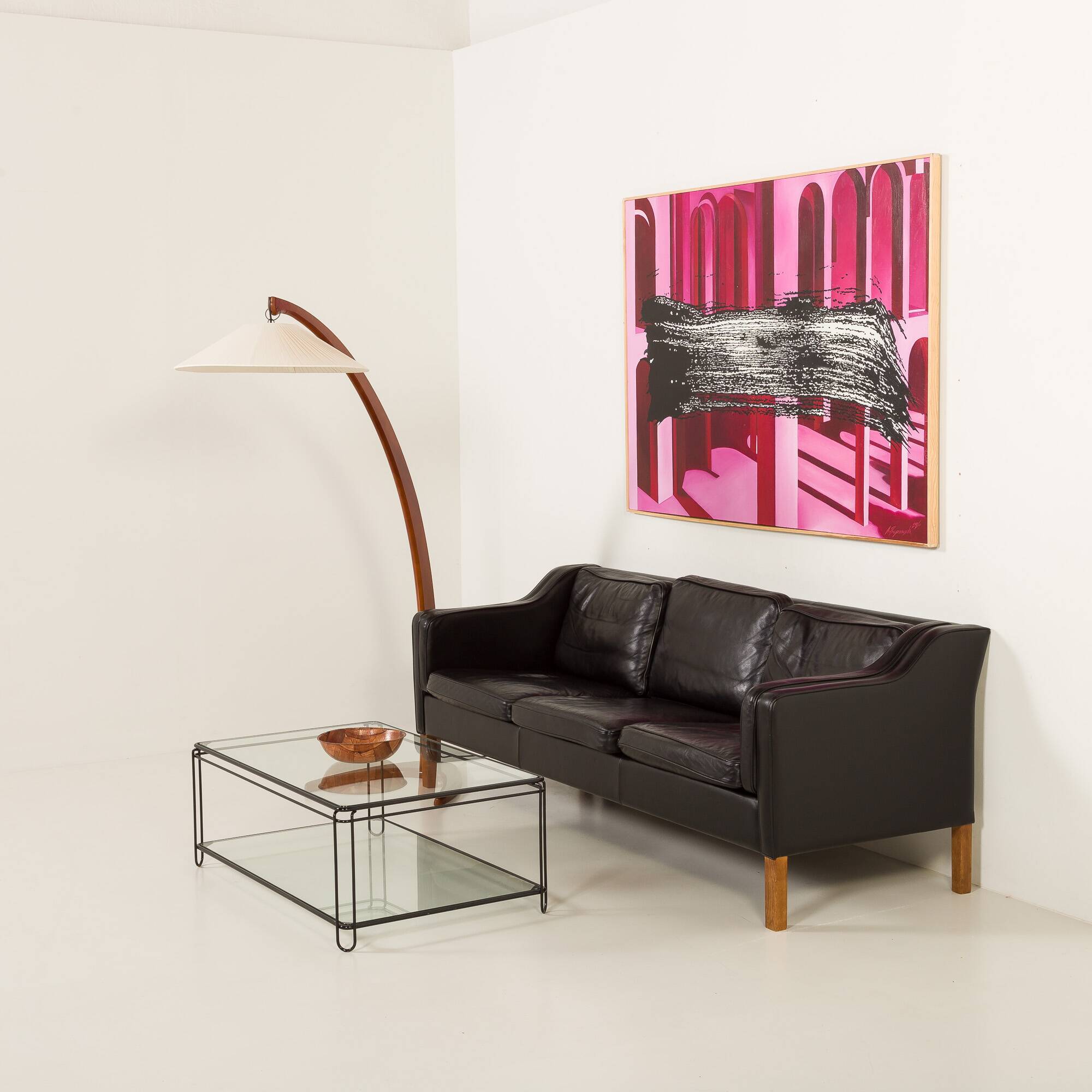 Italian mid century arc floor lamp, 1970s