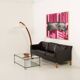 Italian mid century arc floor lamp, 1970s