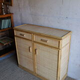 Commode en rotin