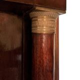 Empire mahogany library showcase