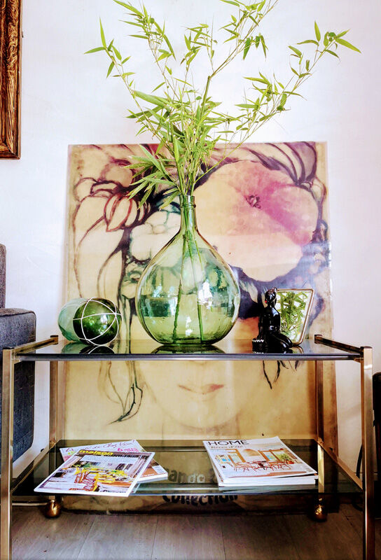 Demijohn in  green 12 litres