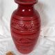 30s vase Saint Clément "feather" decoration
