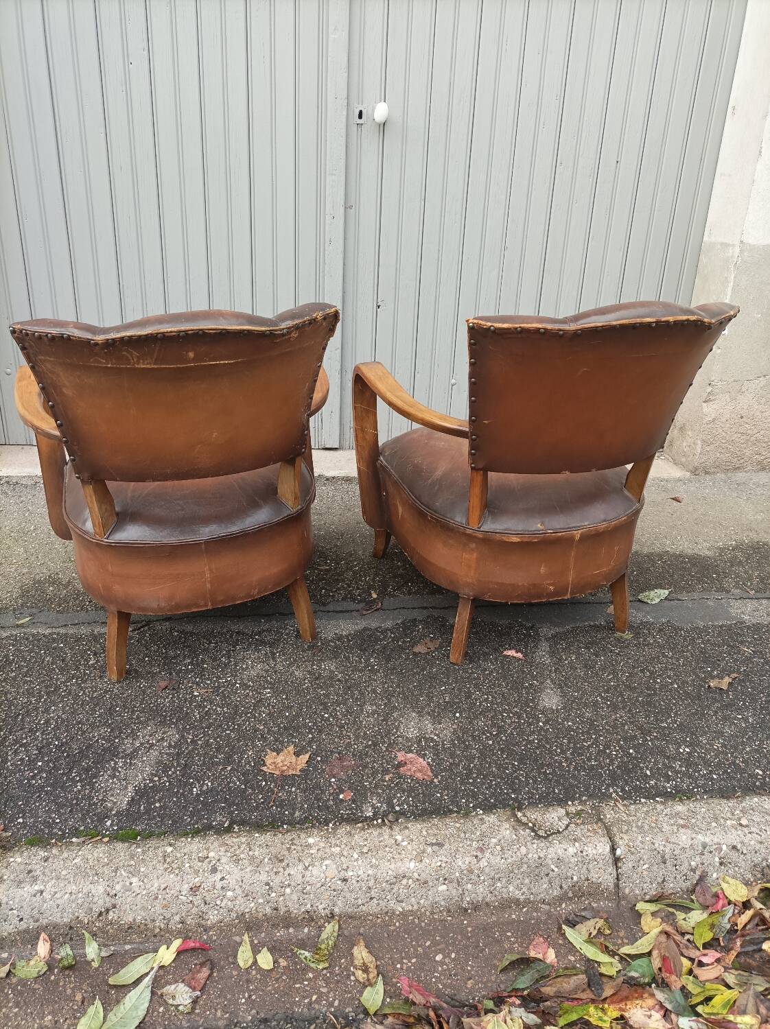 Pair of club chairs