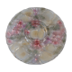 Molded glass dish for aperitifs