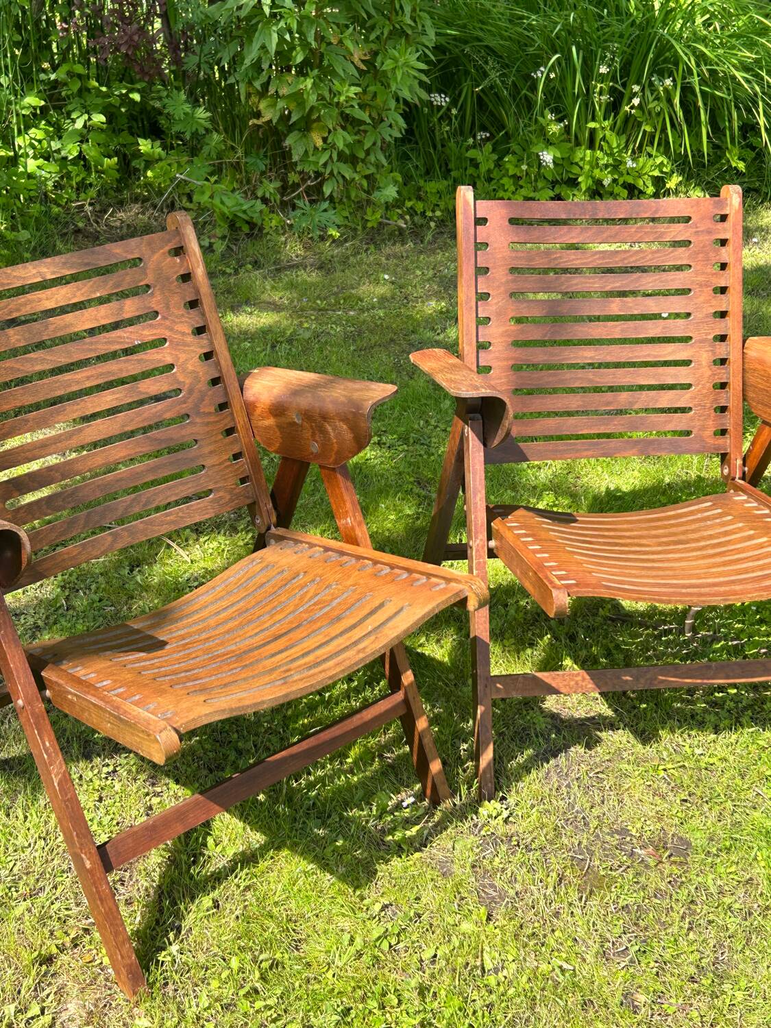 “Rex” folding armchairs by Niko Kralj