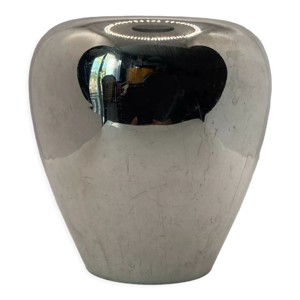 Vase en métal argenté