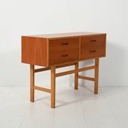 Scandinavian entrance cabinet from the 1950s–60s in teak and oak