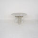 Mid-century round marble dining table, 1970's