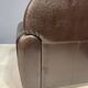 Pair of leather armchairs in French Art Deco style, 1970s