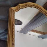 Golden resin mirror in Baroque style from the 70s/80s