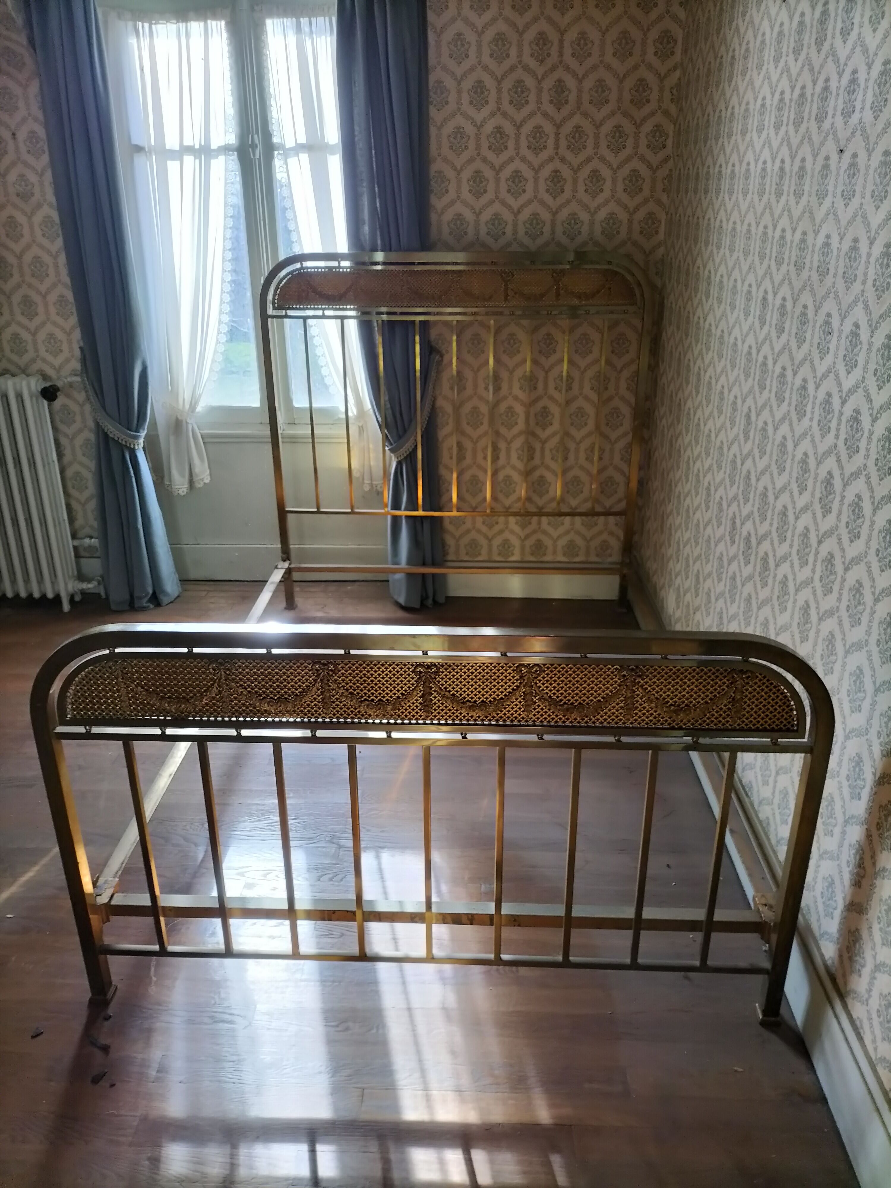 Brass bed
