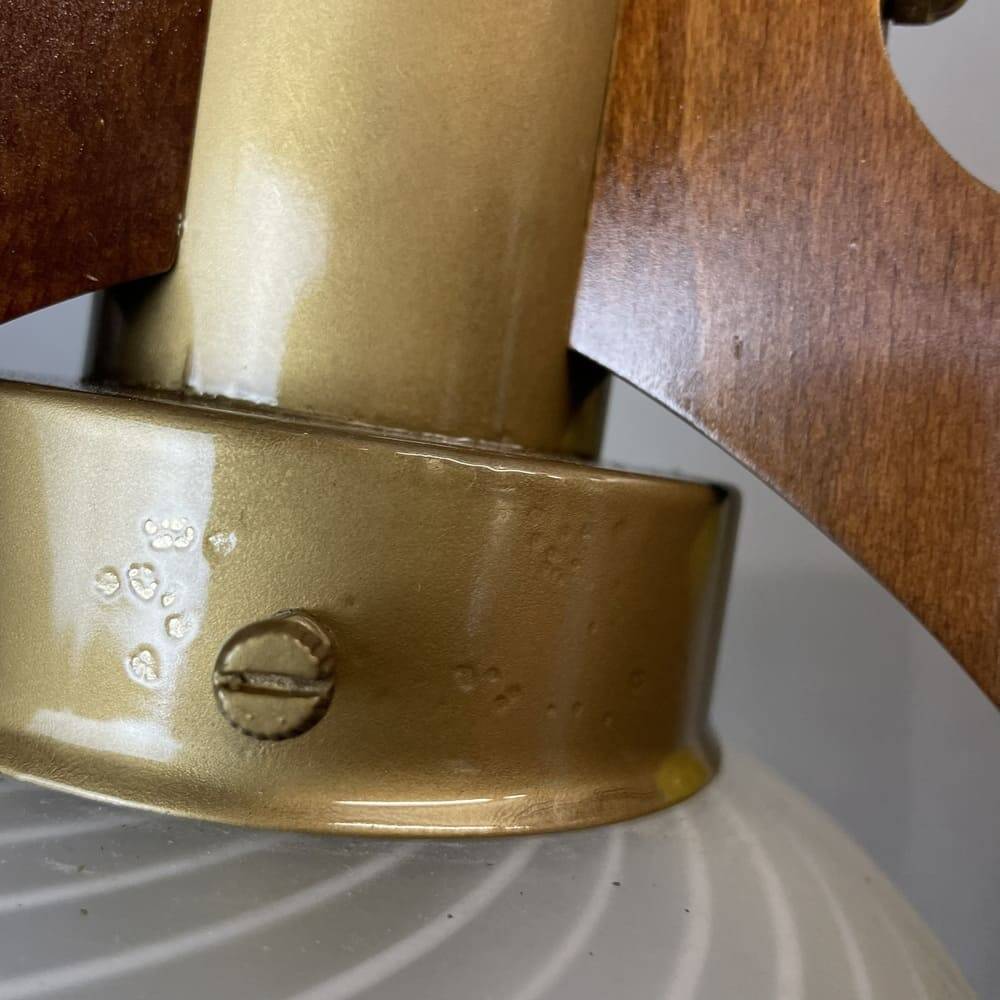 Scandinavian style 194770s wooden lamp
