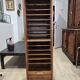 Vintage gm radia cabinet with curtain – office furniture from the 1930s/40s.