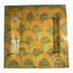 Annick Séguret – large vintage ceramic trivet signed – 20 cm