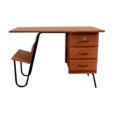 Spirol brand teak modernist desk, 1960s
