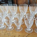Service de 18 verres en cristal