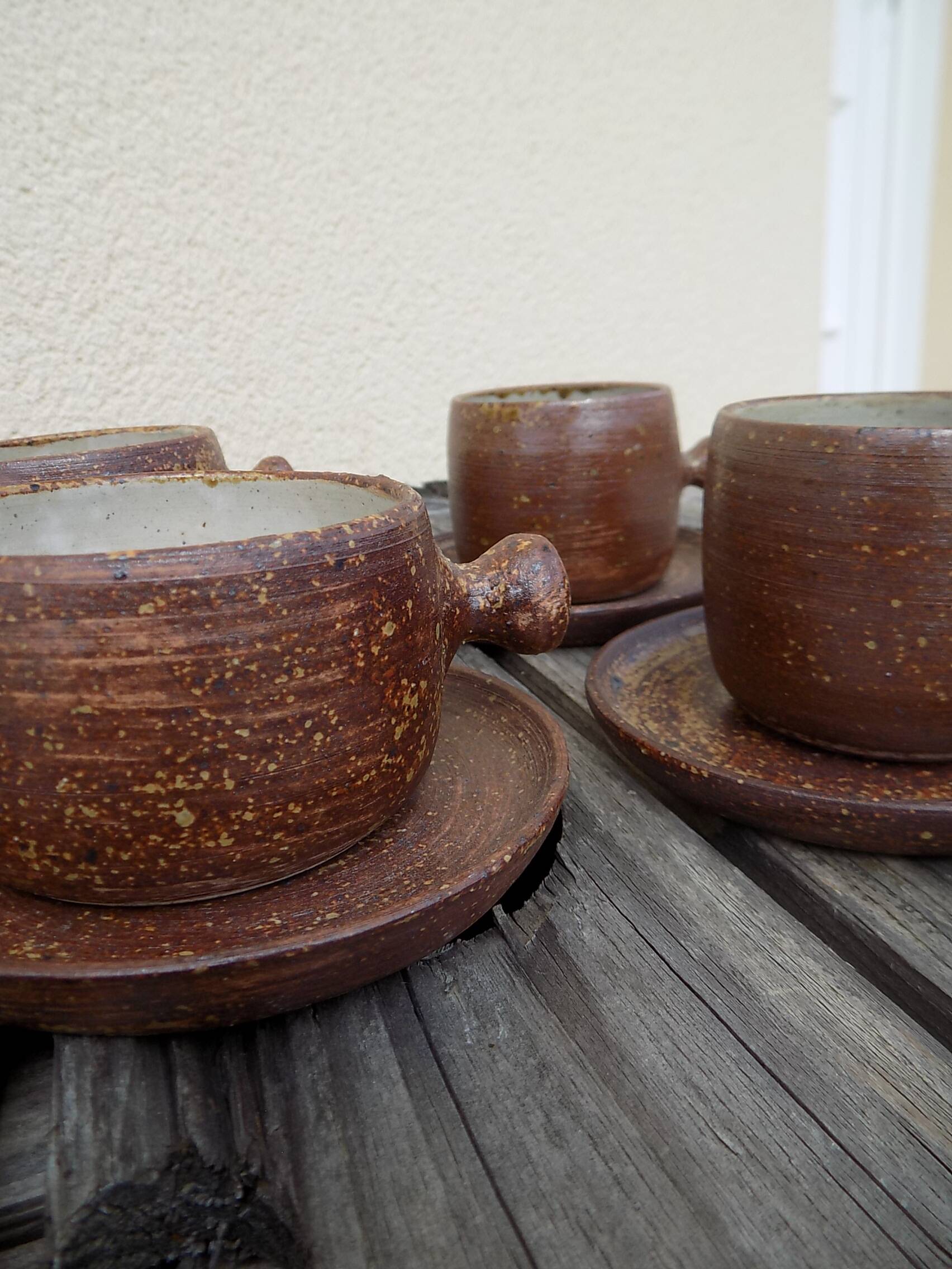 13 piece stoneware coffee/tea set