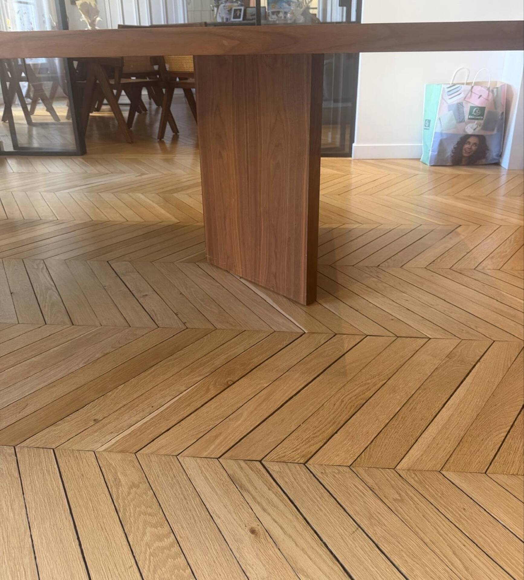 American walnut wood table