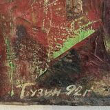 Oil on canvas Russian painter