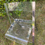 Folding plexiglass chairs