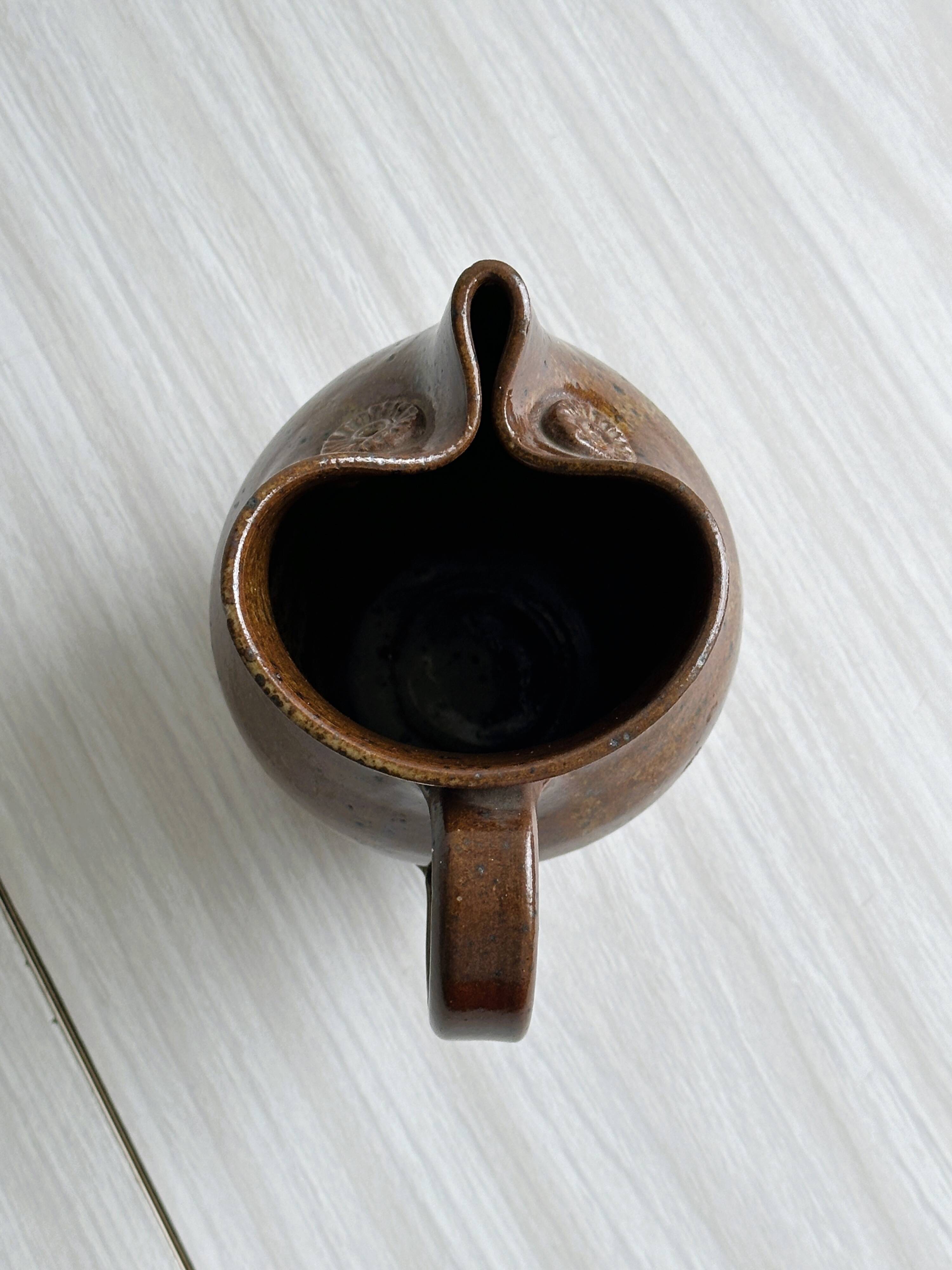 Pichet hibou en céramique artisanale