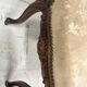 Louis XV style stool in solid walnut, 20th century