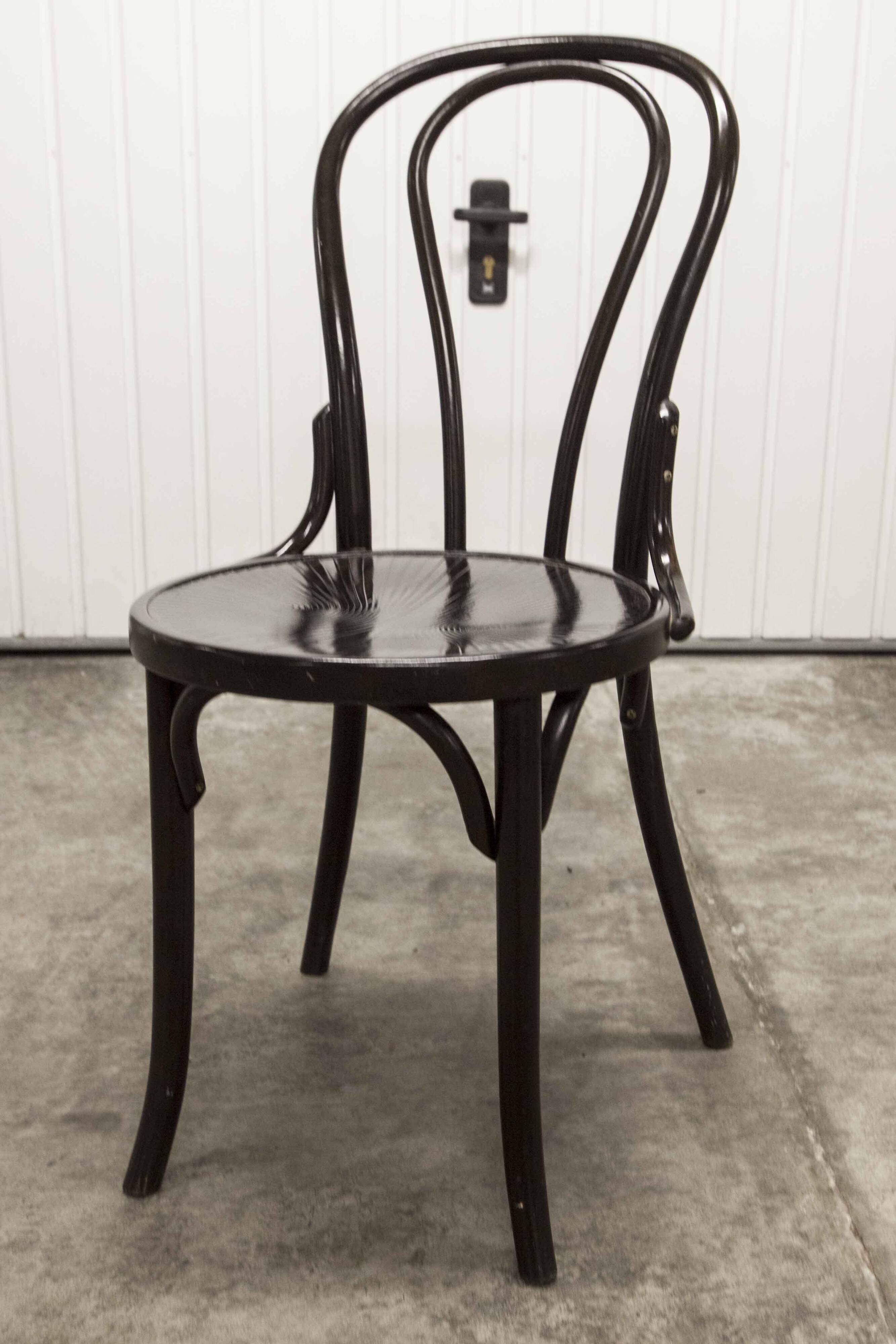 Baumann Bistro Chair ref 24 1990 curved wood