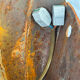 Paire d’appliques coquille Saint-Jacques 1960