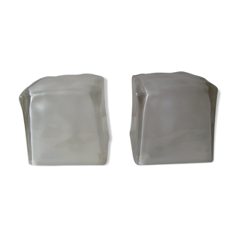 Pair of vintage ikea glacon lamps