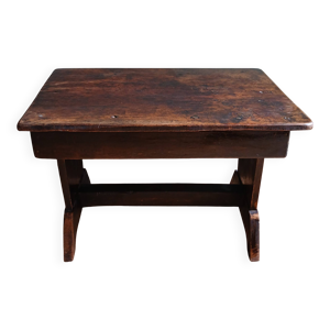 Tabouret, table d'appoint - noyer