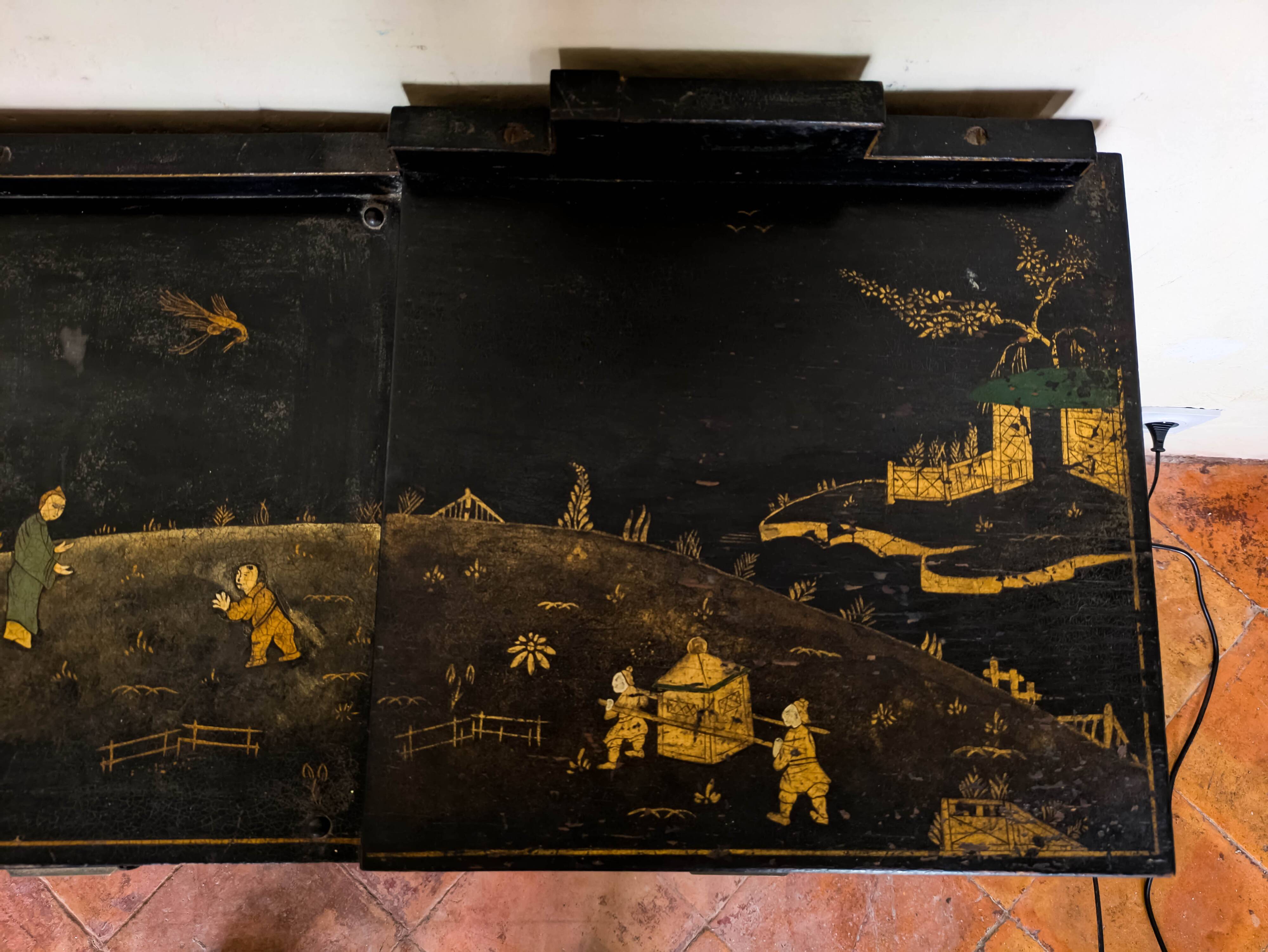 Small Chinese lacquer desk
