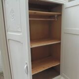 Re-enchanted Art Deco wardrobe in beige.