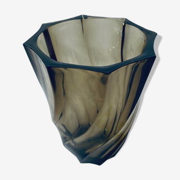 Luminarc smoked glass vase